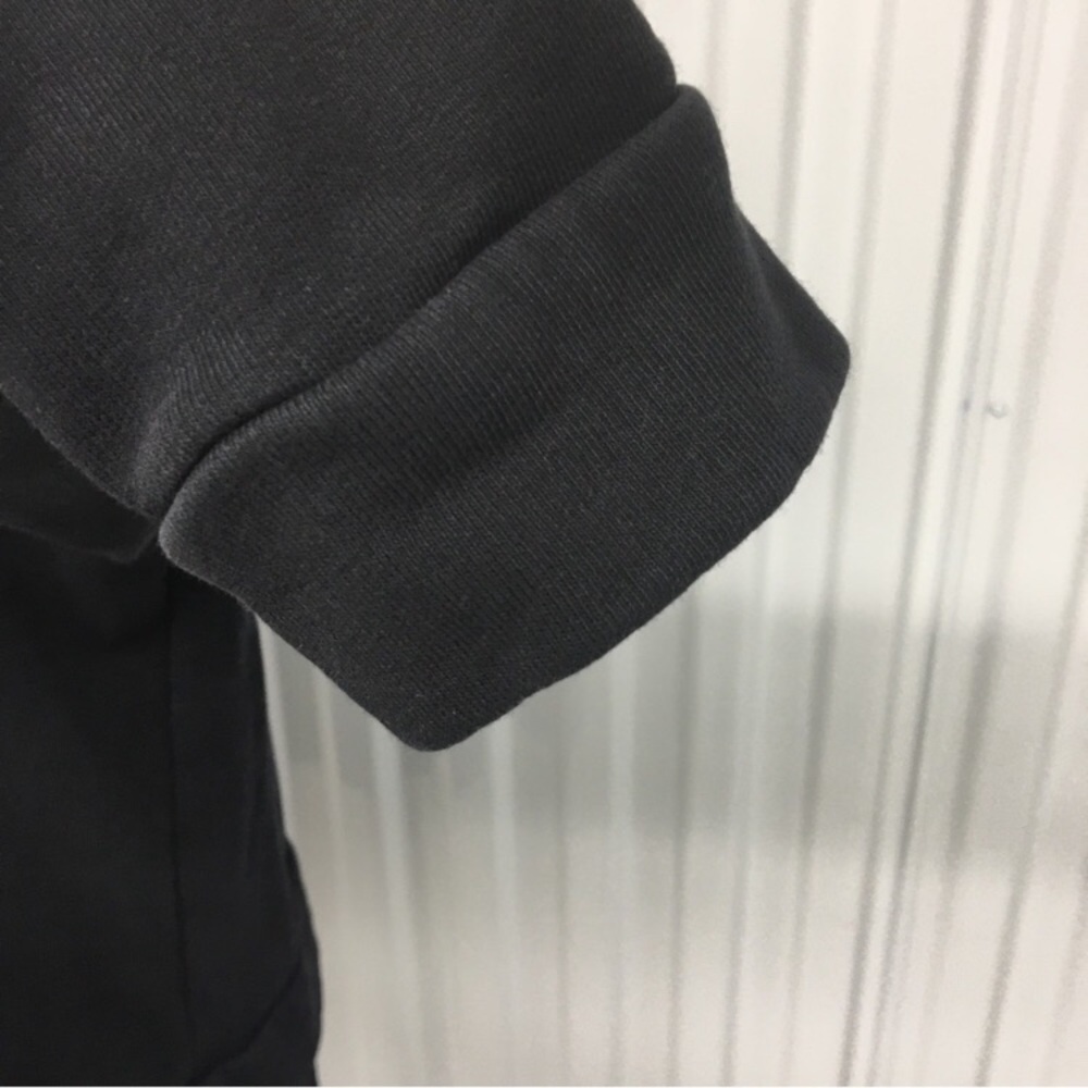 COS Black Long Sleeve Crewneck Sweatshirt Silk Accent Size: Small - Picture 7 of 15